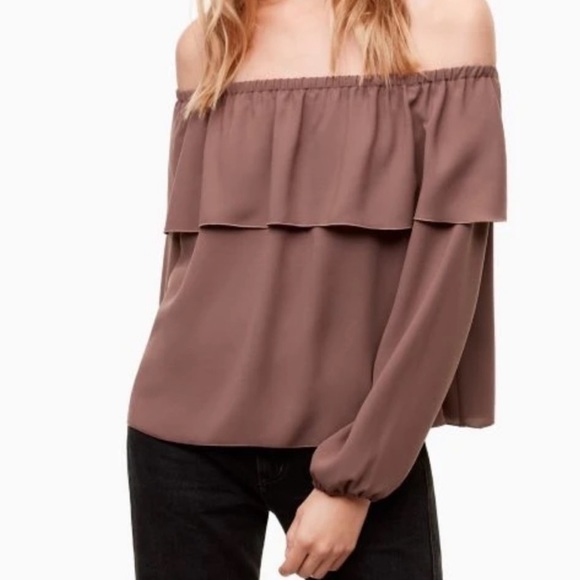 Aritzia Wilfred, Morel Blouse, XS, Black - Picture 2 of 12